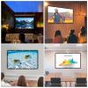 AIZYR Portable Projector Screen Anti Light Curtain Foldable HD 4K 16:9/4:3 Wall Projection for Home Indoor Outdoor,84in/172 * 125cm(4:3) view 2