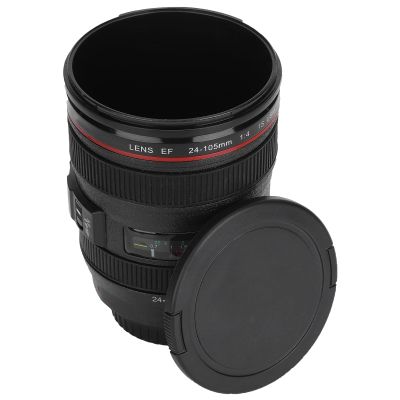 400ml Camera Lens Coffee Mug, Simulation Camera Lens Cup,Portable Travel Coffee Mug With Lid,Leakproof Mug Tea Water Bottle for Home and Office