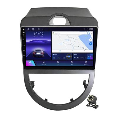 Android 12 for Kia Soul 1 AM 2008-2011 Car Radio Stereo 9" QLED Screen Multimedia Player with Carplay Android Auto Bluetooth Navigation GPS SWC WiFi 4G+Backup Camera,Ts10/6+128g