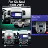 Android 12 for Kia Soul 1 AM 2008-2011 Car Radio Stereo 9" QLED Screen Multimedia Player with Carplay Android Auto Bluetooth Navigation GPS SWC WiFi 4G+Backup Camera,Ts10/6+128g view 2