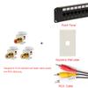 BUPLDET RCA Keystone Jack Insert Female to Female Feed-Through Insert - RCA Audio/Video Cable Plug Connector for Wall Plate or Patch Panel view 3