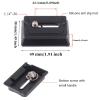 Pilipane Avoid Slip Quick Release Plate, Camera Quick Release Plate, Tripod Balls Heads Mount Plate, Aluminum Alloy Tripod Balls Heads Base Camera Stabilizer for dj 1 Ronin Stabilizers view 2