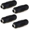 RAINSUNG 5.5mm*2.1mm Female to Female Plug DC Power Connector Adapter - 4Pack for CCTV, LED Strip, DC Cables with 5.5*2.1mm Tip, Charging Adapter view 1