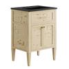 Modway Elysian 24" Wood Bathroom Vanity in Black Burl with Ceramic Sink Basin view 1