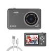 48MP Full HD Digital Point-and-Shoot Camera with 8X Digital Zoom Compact Selfie Video Recorder for Kids Beginners Gift - Black view 1