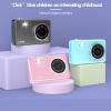 48MP Full HD Digital Point-and-Shoot Camera with 8X Digital Zoom Compact Selfie Video Recorder for Kids Beginners Gift - Black view 2