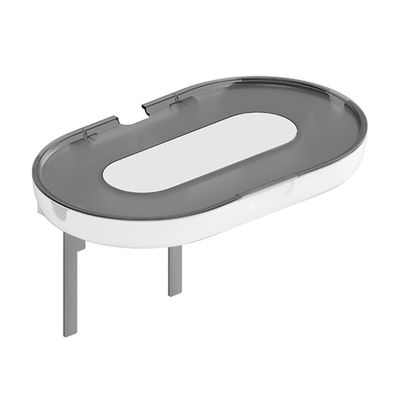 KYOFIS Outlet Shelf Holder, Wall Outlet Shelf with Built in Cord Storag Router Holder Charging Shelf for Bathroom, Kitchen, Bedrooms (Color : Gray)