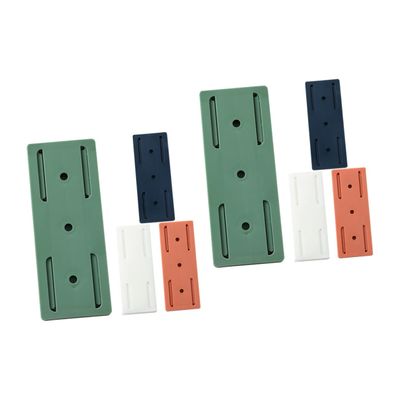 Abaodam 8pcs Wall Mounted Socket Holder Self-Adhesive Power Strip Rack for Easy Cable Management Punch Installation for Home Office and Kitchen Use