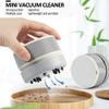 Strong Suction Mini Vacuum Cleaner for Cleaning Dust Paper Scrap, Nails Dust Cleaner Spiral Fan Strong Suction Nozzle for Fine Particles (desktop vacuum cleaner) view 2