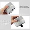 Strong Suction Mini Vacuum Cleaner for Cleaning Dust Paper Scrap, Nails Dust Cleaner Spiral Fan Strong Suction Nozzle for Fine Particles (desktop vacuum cleaner) view 3