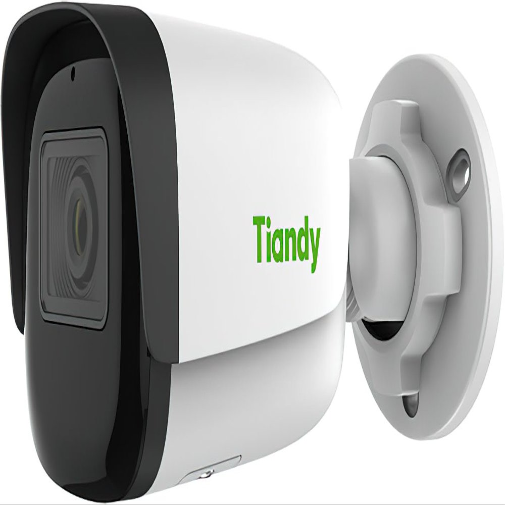 Tiandy TC-C35WS Spec: I5/E/Y/M/H/4mm/V4.0 5MP IR Bullet Camera; Full Metal Housing; Up to 2880x1620 at 30fps/1920x1080 at 60fps; Smart IR; Video Analytics Support; 1/2.8" CMOS Sensor White