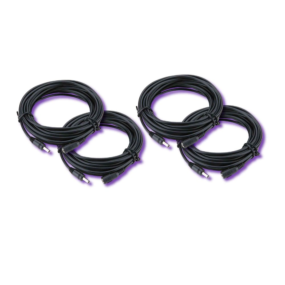 4X 12V 5M Power Supply Extension Cable 5.5 x 2.1mm for CCTV Security Camera/DVR