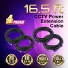 4X 12V 5M Power Supply Extension Cable 5.5 x 2.1mm for CCTV Security Camera/DVR view 2