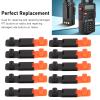 10Pcs Walkie Talkie PTT, Replacement Rubber Talk, epair for 5R 5RA 5RE F8+ Two Way Radio view 4