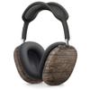DesignSkinz - Skin Decal Protective Scratch Resistant Vinyl Wrap - Compatible with AirPods Max Headphones - Rough Textured Dark Wooden Planks view 3