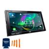 JVC KW-M875BW Digital Multimedia Receiver w/Wireless CarPlay and Android Auto, BT and High Res Audio (Does Not Play CDs) with PAC SWI-CP5 Steering Wheel Interface view 2