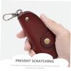 FAVOMOTO Practical Leather Key Storage Pouch for Car Keys Compact Waist Hanging Bag and Lightweight Design for Daily Use Outdoor Activities view 4