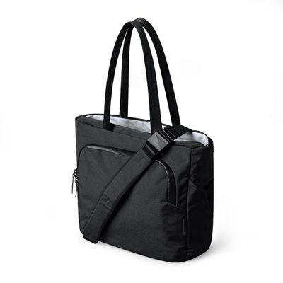 ALPAKA Bravo Tote Bag for 16 Inch MacBook Pro  Weatherproof 16 Inch Laptop Briefcase for Men & Women, Work Travel Tote with Adjustable Shoulder Strap, Black Axoflux 600D