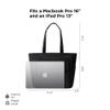 ALPAKA Bravo Tote Bag for 16 Inch MacBook Pro  Weatherproof 16 Inch Laptop Briefcase for Men & Women, Work Travel Tote with Adjustable Shoulder Strap, Black Axoflux 600D view 4