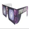 3 Halloween Glasses - Bat, Pumpkin & Skull Hologram Lenses in Paper Frames - Holiday Eyes - Holographic 3D Glasses view 2
