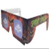 3 Halloween Glasses - Bat, Pumpkin & Skull Hologram Lenses in Paper Frames - Holiday Eyes - Holographic 3D Glasses view 3