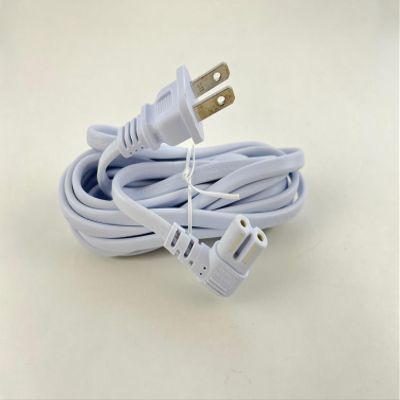 OMNIHIL [UL Listed] Extra Long White 10FT L-Shaped C7 Power Cord Replacement for Actiontec Broadband Wireless DSL Modem Router Power Supply
