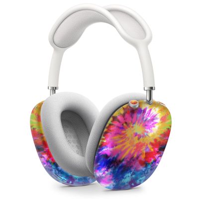 DesignSkinz - Skin Decal Protective Scratch Resistant Vinyl Wrap - Compatible with AirPods Max Headphones - Spiral Tie Dye V8