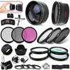 67mm Lens and Filters KIT Including: 67/72mm Wide Angle Lens + 67/72mm 2X Telephoto Lens w/Step-Up Ring to 72mm + 67mm Close-up Macro Filters + 67mm HD Filters + 67mm ND Filters + More view 1