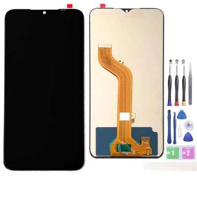 Jinyan LCD Screen for No-kia G11 Plus LCD Display + Outer Glass Touch Screen Digitizer Full Assembly Replacement (Black)