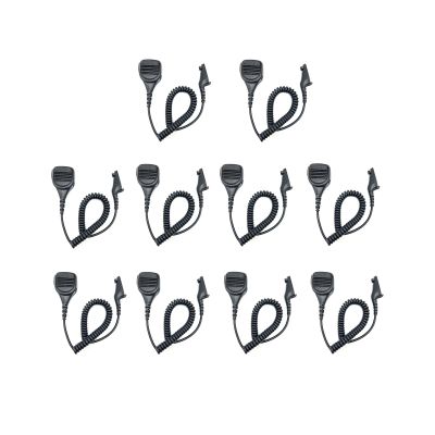 10 Pack PMMN4024A PMMN4024 PMMN4025A PMMN4025 Remote Speaker Microphone Heavy Duty Mic for APX6000 APX4000 APX7000 APX8000 XPR6350 XPR6550 XPR7350 XPR7550 XPR6580 XPR7350e XPR7550e XPR7580e Radio
