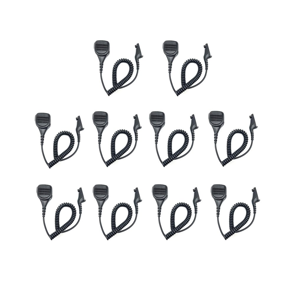 10 Pack PMMN4024A PMMN4024 PMMN4025A PMMN4025 Remote Speaker Microphone Heavy Duty Mic for APX6000 APX4000 APX7000 APX8000 XPR6350 XPR6550 XPR7350 XPR7550 XPR6580 XPR7350e XPR7550e XPR7580e Radio