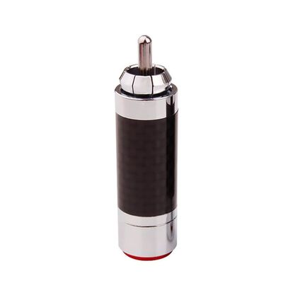 ZGYDNM RCA Plug Connector Audio Connector Foreign Trade for Amplifier Cable Speaker Terminal Carbon Fiber Consumer Electronics (Size : 20pcs, Color : Red)
