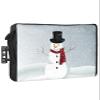Christmas Outdoor TV Cover 65 Inch Waterproof Christmas Snowman TV Enclosure Snowy Winter Snowflake Xmas TV Covers for Outside TV Moving Display Screen Protector Exterior Television Covers view 1