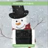 Christmas Outdoor TV Cover 65 Inch Waterproof Christmas Snowman TV Enclosure Snowy Winter Snowflake Xmas TV Covers for Outside TV Moving Display Screen Protector Exterior Television Covers view 3