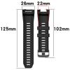 Compatible for Garmin Instinct 2X Solar, 26mm Width Soft Silicone Wristband Replacement Watch Bands Strap for Garmin Instinct 2X Solar (5 Color) view 3