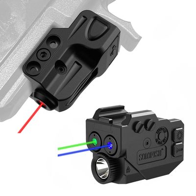 Red Beam Bundle with 500 Lumens Flashlight and Green Blue Beam Combo