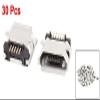 XYWHPGV Cell Phone Type B Micro USB Female Mount 5 Pin Jack Port Socket 30 Pcs(cc9ba 78f3e 3560a f87b6 0939e e9167 view 2
