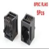 XYWHPGV 5 Pcs Unshielded RJ45 8P8C 8 Round Pin Network Modular PCB Connector Jacks Black(a8c43 0f8de 3f3fc 447c4 e8748 03fd2 view 2