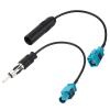 BLTIATLE Car Radio Adapter Cable 6inch Universal Vehicle FM AM Radio Fakra Z Male Female to DIN Plug Connector Cable with Fakra Z Male to DIN Plug Connector for Car Stereo Audio HD Radio Head Unit view 1