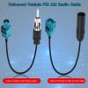 BLTIATLE Car Radio Adapter Cable 6inch Universal Vehicle FM AM Radio Fakra Z Male Female to DIN Plug Connector Cable with Fakra Z Male to DIN Plug Connector for Car Stereo Audio HD Radio Head Unit view 2
