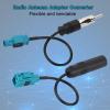 BLTIATLE Car Radio Adapter Cable 6inch Universal Vehicle FM AM Radio Fakra Z Male Female to DIN Plug Connector Cable with Fakra Z Male to DIN Plug Connector for Car Stereo Audio HD Radio Head Unit view 3