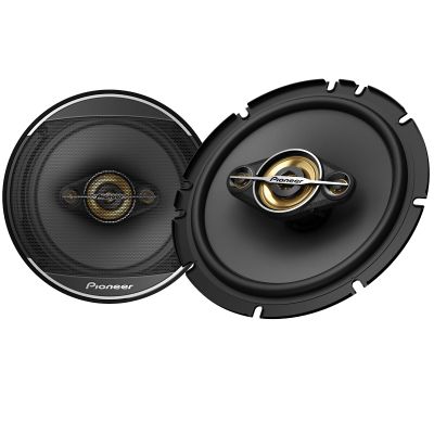 PIONEER A-Series Plus TS-A1681F 6.5 4-Way Speakers (Pair)  350W Max, Balanced Sound + Smooth Treble, Enhanced Bass, Ideal Factory Upgrade, Installation Adaptors Included