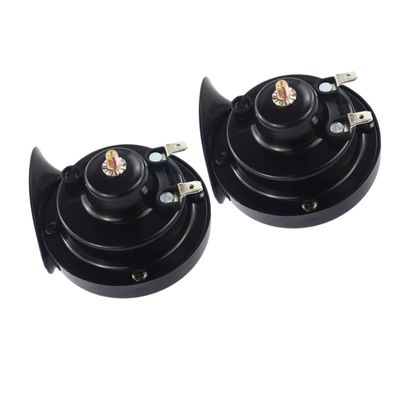 FAVOMOTO 1pair Car Speakers Lightweight Easy Install for Car Motorbike Safety Sound System