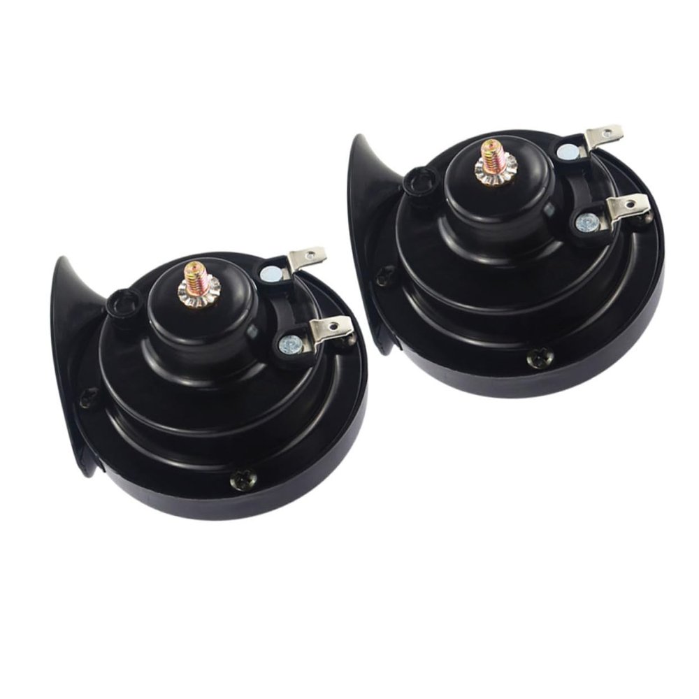 FAVOMOTO 1pair Car Speakers Lightweight Easy Install for Car Motorbike Safety Sound System