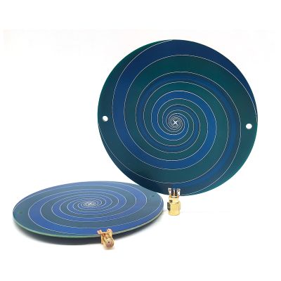 Left/Right Rotating Circularly Polarized Ultra Wideband UWB AntennaWireless Location Ranging PCB Omnidirectional Flat Panel Antenna 1GHz~10GHz RX/TX (SMA Female)