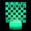 Jinnwell 3D Chess Night Light Music Ballet Lamp Illusion 16 Color Changing Table Desk Decoration Lamps Gift with Acrylic Flat ABS Base USB Cable Toy view 3