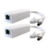 2-Pack Gigabit PoE Splitter Converter, 12V DC Output, IEEE 802.3 af/at Compliant, 10/100/1000Mbps, Plug 5.5mm x 2.1mm, for IP Camera, AP, WiFi Node, IP Phone and More, White view 1