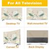 Wcxixo Universal Cover for Indoor TV, 19-75inch TV Cover TV Screen Protector Cover Fabric for LCD LED Soft Dust Cover with Painting Printing Bedroom Living Room Decoration view 4