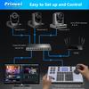 Prisual PTZ Camera Controller PoE 4D Joystick LCD Screen Setup, Elevate Your Church Live Streaming with VISCA is Fully Compatible and extensible, Pelco D/P RS232 RS485 NDI (TEM-JOY1) view 3