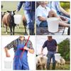 5PCS White Food Grade Buckets,Bucket Pail Container with Lid Heavy Duty Plastic Bucket for Ranch Kitchen Party Fishing Painting - 1L view 4